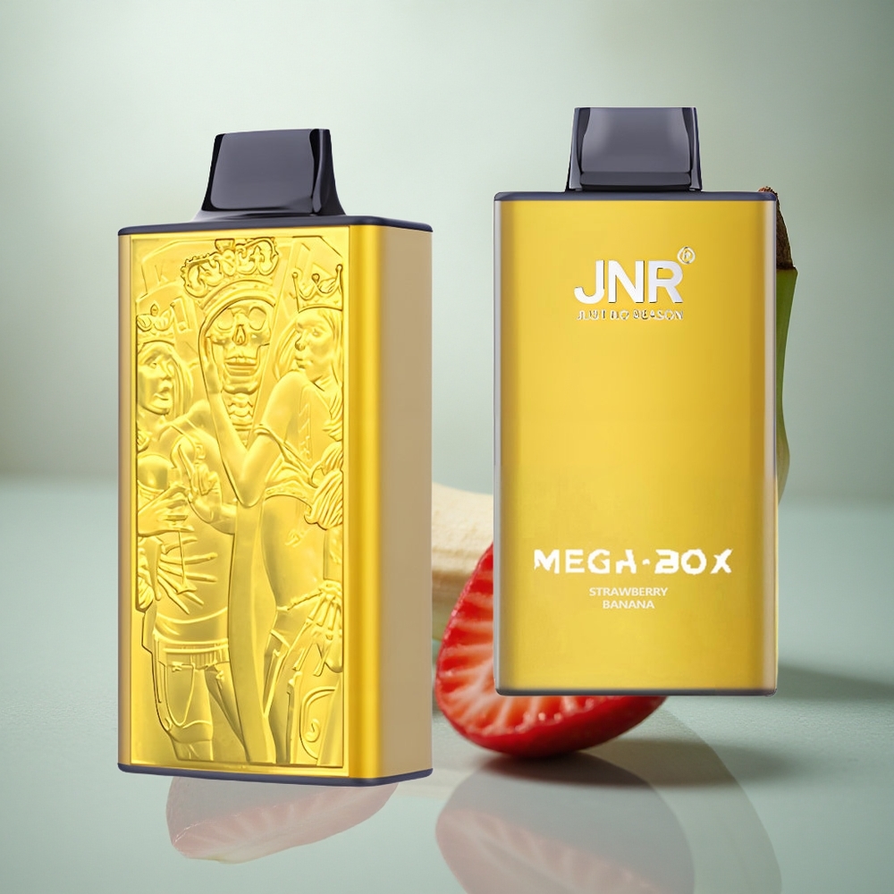 JNR Mega Box 25000 Aardbei Banaan 30ml Dual Mesh