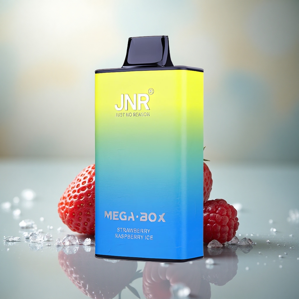 JNR Mega Box 25000 Aardbei Framboos IJs 30ml Dual Mesh