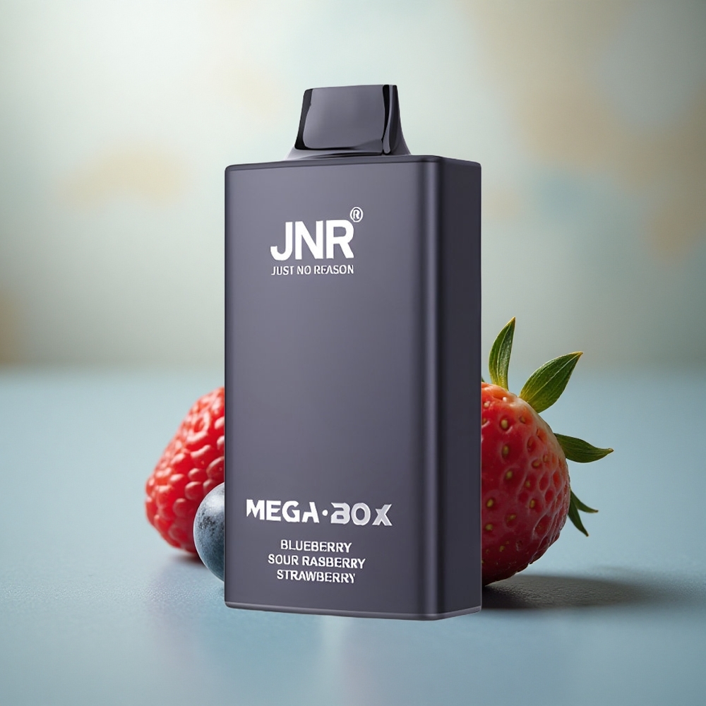 JNR Mega Box 25000 Blauwe Bes Zure Framboos Aardbei 30ml Dual Mesh Type-C