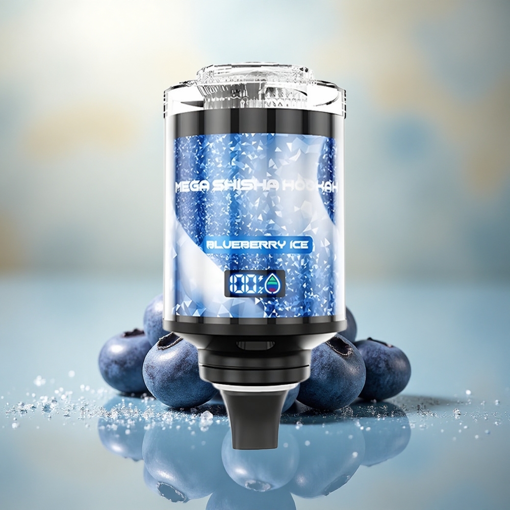 JNR Mega Shisha Hookah 100K Blauwe Bes IJs 2200mAh 60ml
