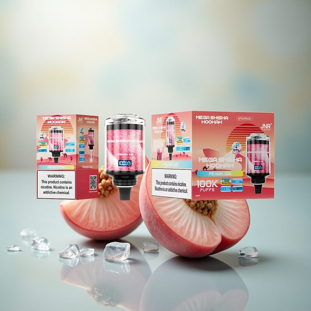 JNR Mega Shisha Hookah 100K Perzijs IJs 2200mAh Type-C Luchtstroom
