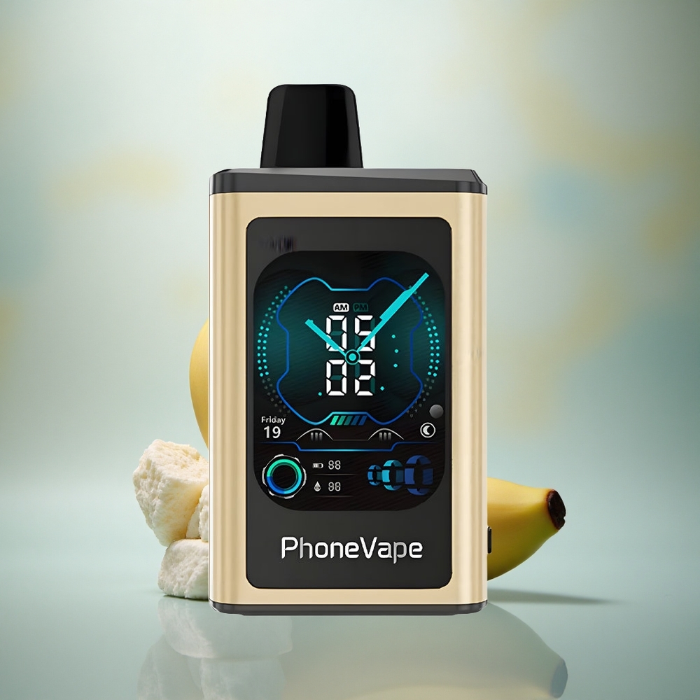 JNR PhoneVape 30000 Banaan IJs Type-C & Turbo Modus