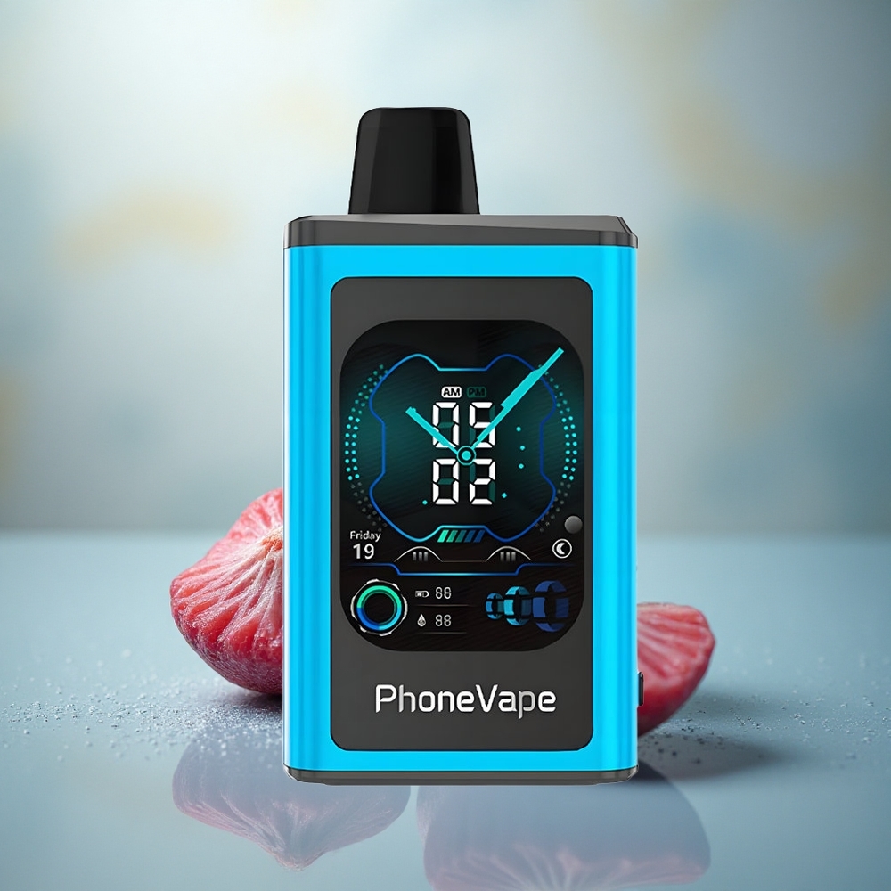 JNR PhoneVape 30000 Blauwe Framboos IJs met Type-C Opladen en App Besturing