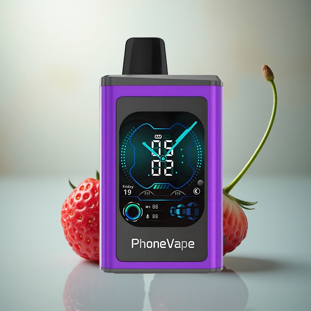 JNR PhoneVape 30000 Kers Aardbei Framboos Type-C App Besturing