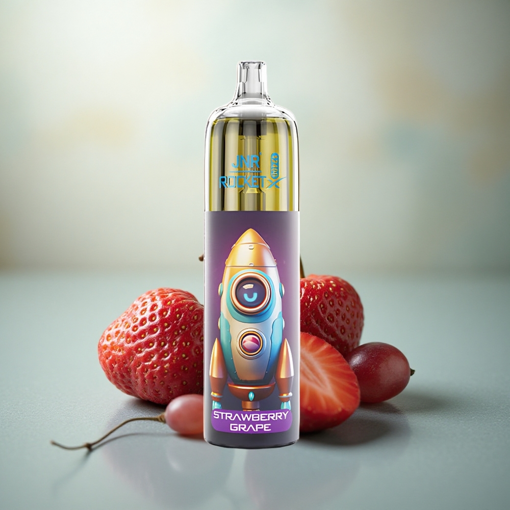JNR Rocket-X 12400 Aardbei Druif RGB Mesh Oplaadbare Vape