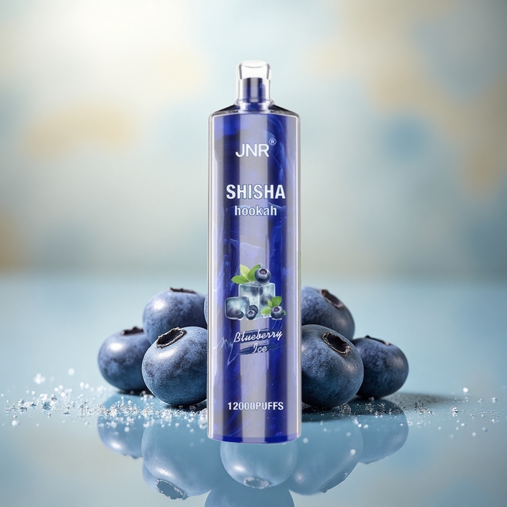 JNR Shisha Hookah 12000 Blauwe Bes IJs 750mAh 24ml