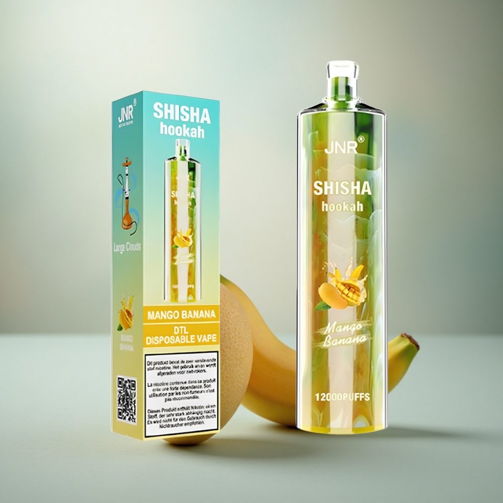 JNR Shisha Hookah 12000 Mango Banaan 24ml 750mAh Type-C
