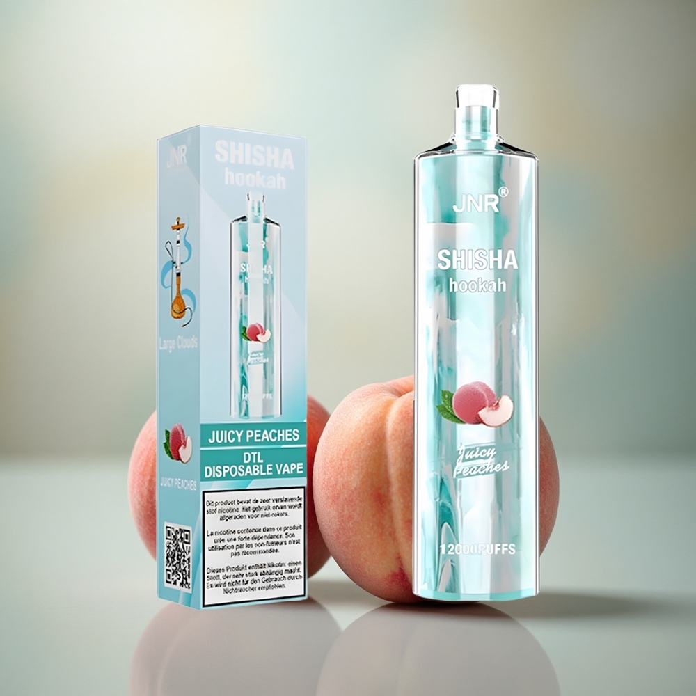 JNR Shisha Hookah 12000 Sappige Perziken 750mAh 24ml Type-C