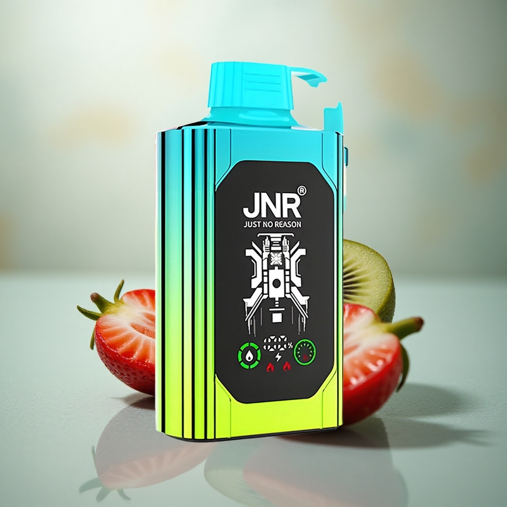 JNR Shisha Hookah Box 20500 Aardbei Kiwi HD Display Dual Mesh Coil Type-C
