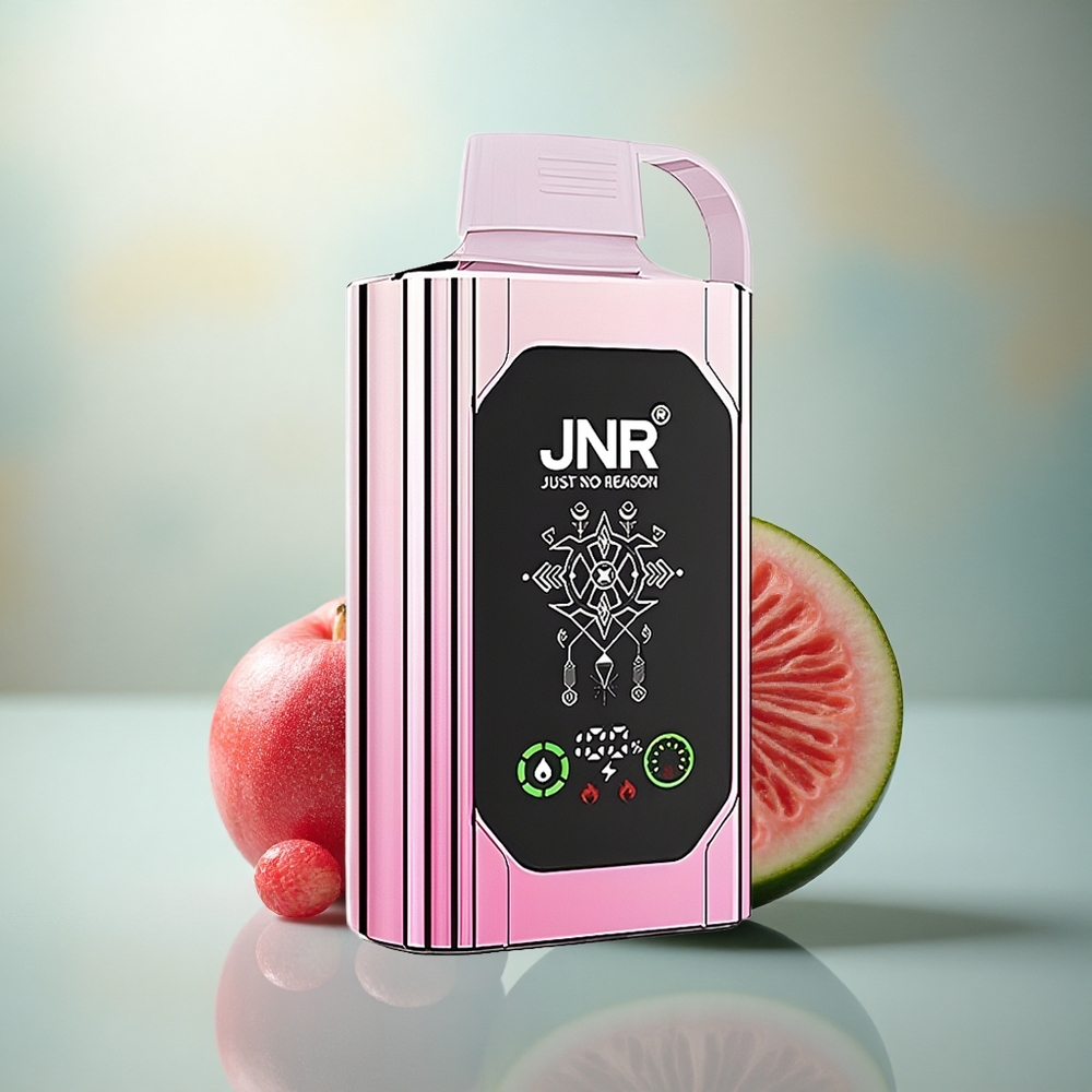 JNR Shisha Hookah Box 20500 Kers Watermeloen Vries - HD Scherm & Dual Mesh Coil