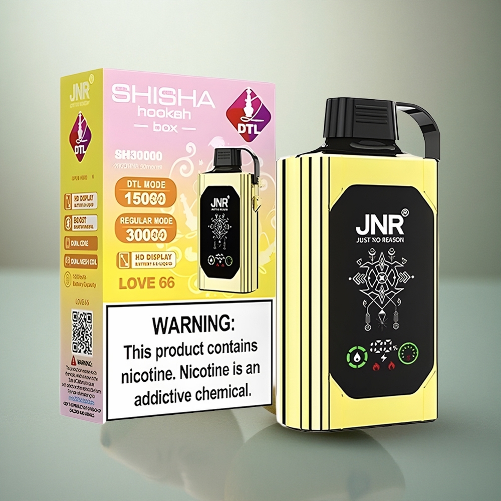 JNR Shisha Hookah Box 20500 Liefde 66 HD Dual Mesh & Dual Core 25ml Type-C