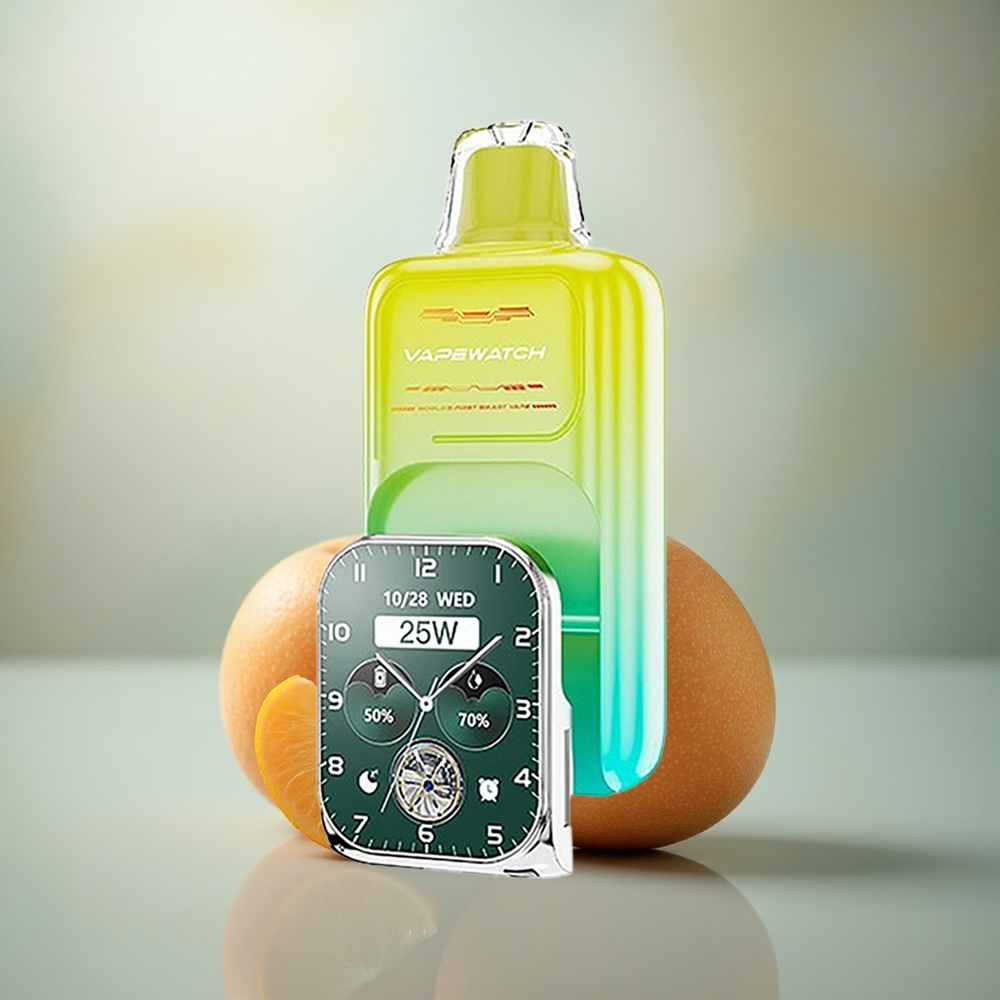JNR VapeWatch 30000 Oranje Mango Dual Mesh 19mL Type-C