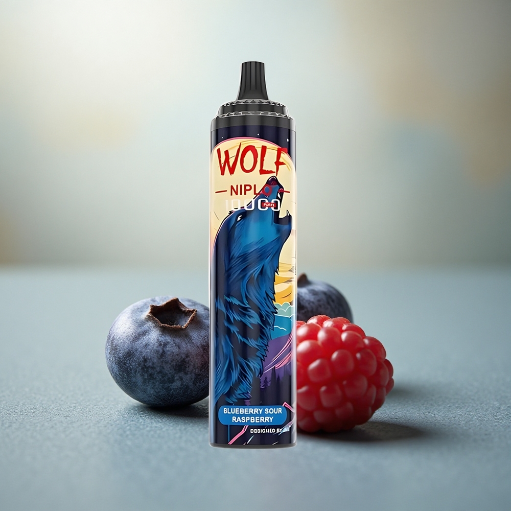 JNR Wolf Niplo 10000 Blauwe Bes Zure Framboos 1.0 Ohm 20ml Type-C