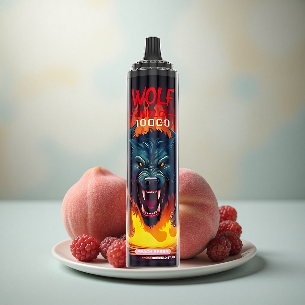 JNR Wolf Niplo 10000 Perzik Bes 20ml Type-C