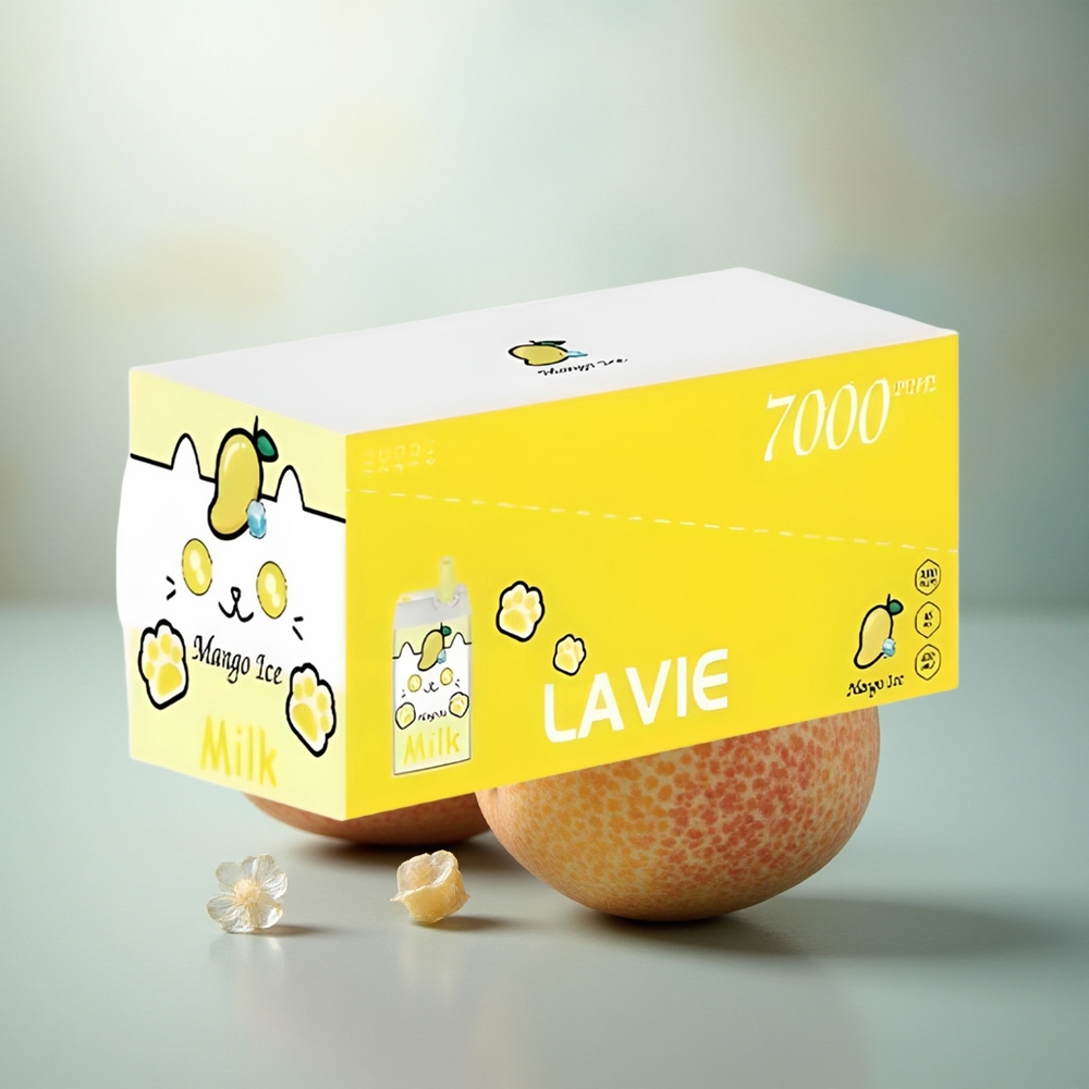 Lavie Milk 7000 Puffs Mango IJs Type C 16ML 600mAh