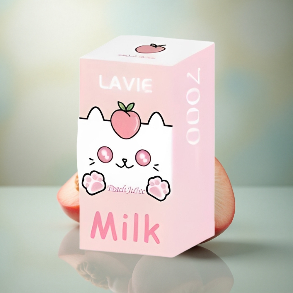 Lavie Milk 7000 Puffs Perzik Sap Type C 16ML 600mAh