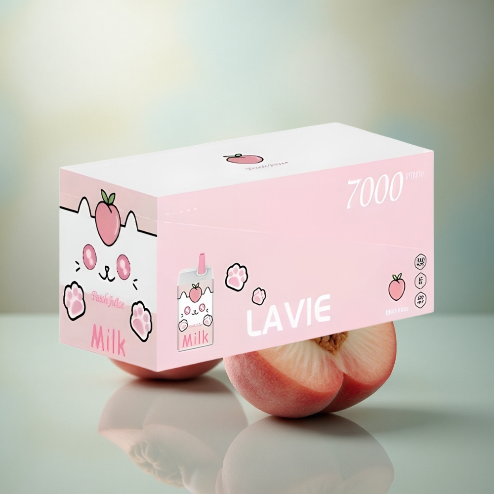 Lavie Milk 7000 Puffs Perzik Sap Type C 16ML 600mAh