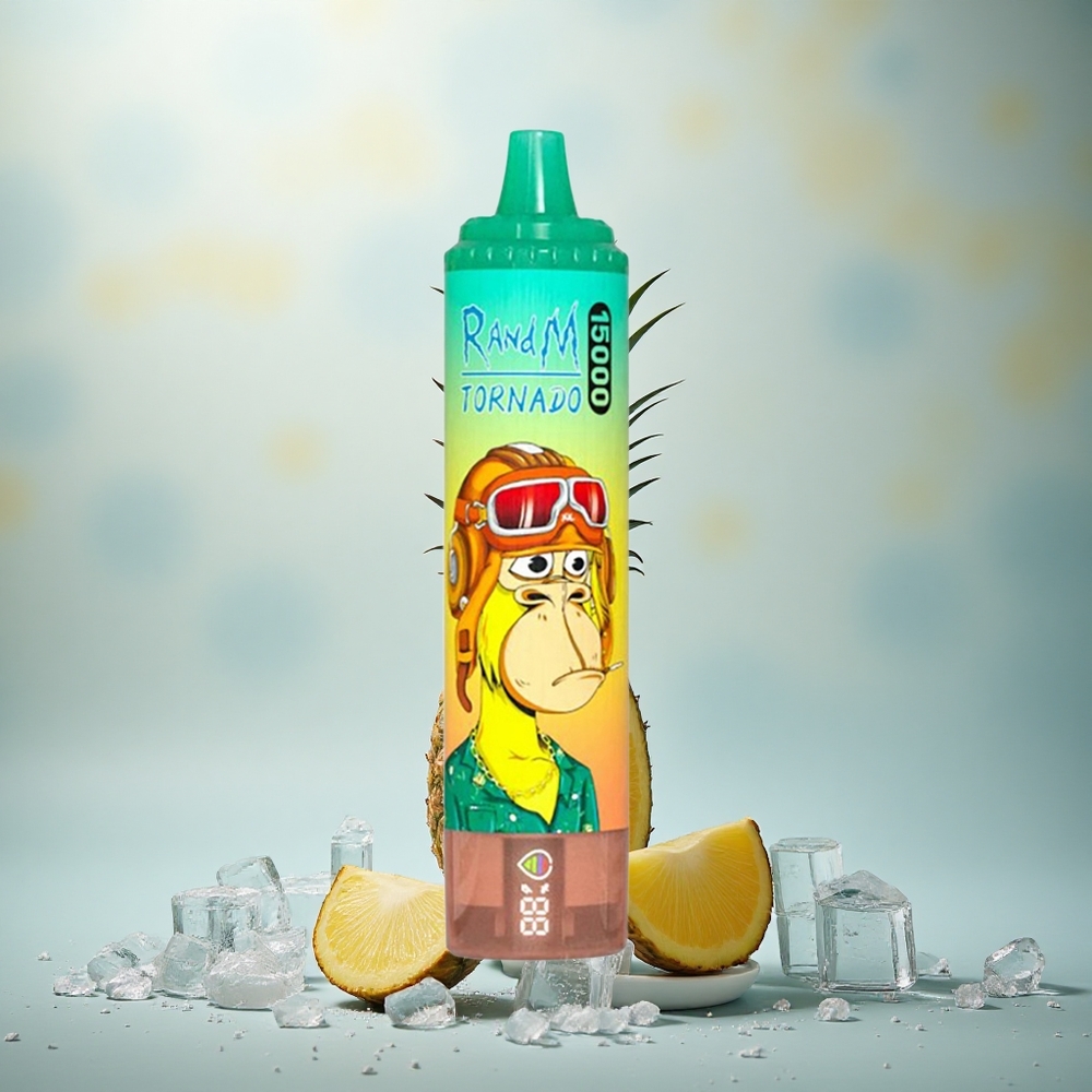 RandM Fumot Tornado 15000 Puffs Ananas IJs 25ml 850mAh Mesh