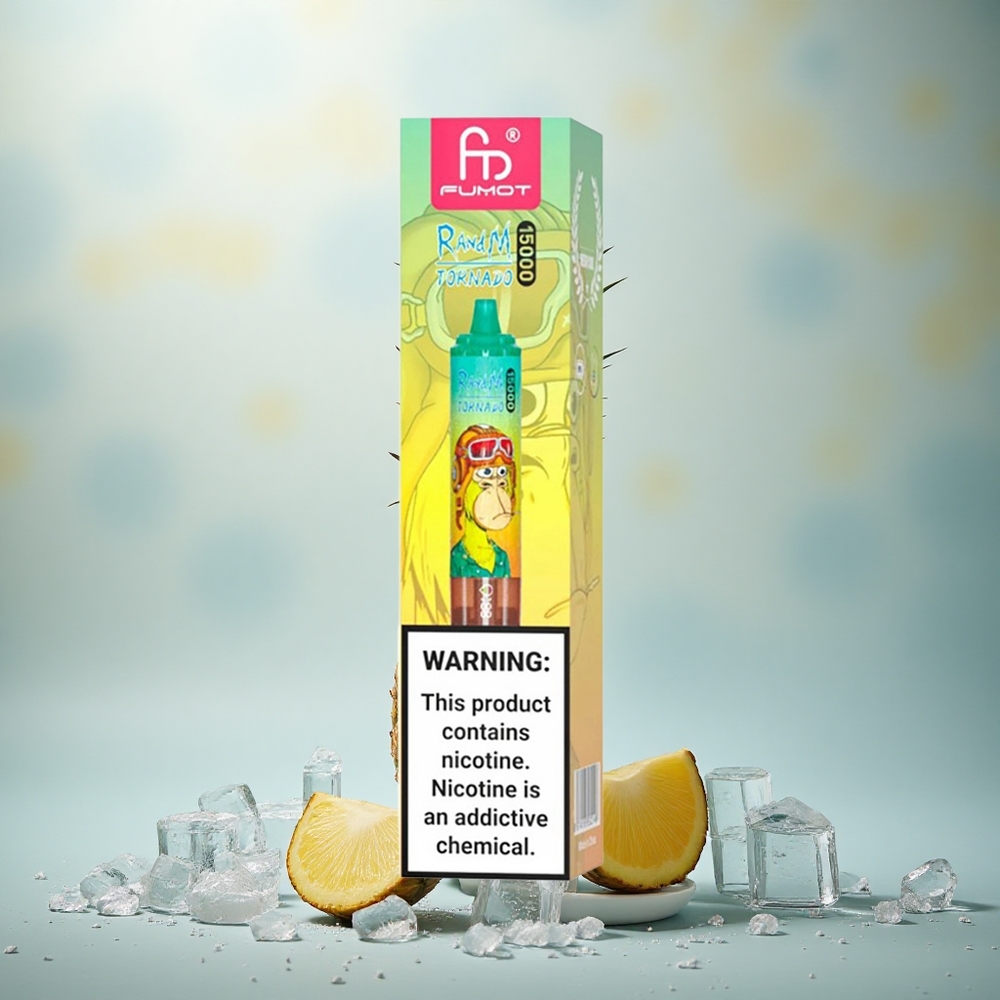 RandM Fumot Tornado 15000 Puffs Ananas IJs 25ml 850mAh Mesh