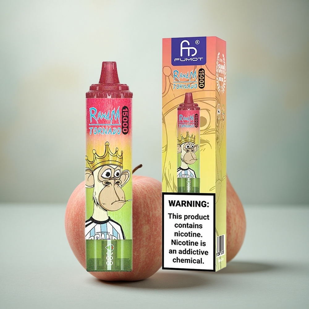 RandM Fumot Tornado 15000 Puffs Appel Perzik Peer 25ml Mesh