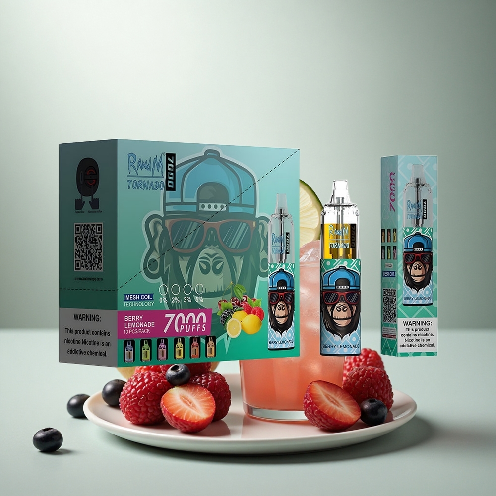 RandM Fumot Tornado 7000 Puffs Bes Lemonyade Mesh & Type-C Licht