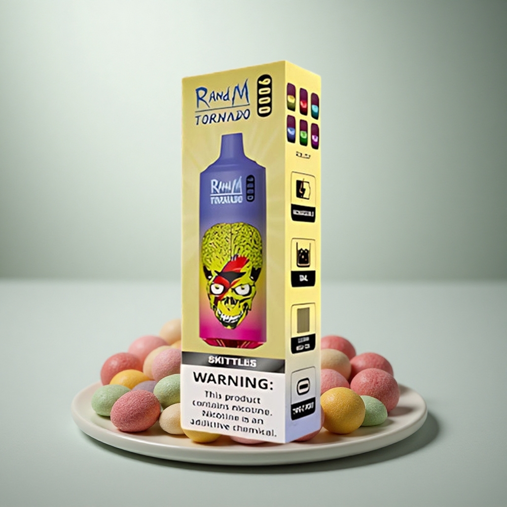 RandM Fumot Tornado 9000 Puffs Rainboog Mesh & RGB 9000