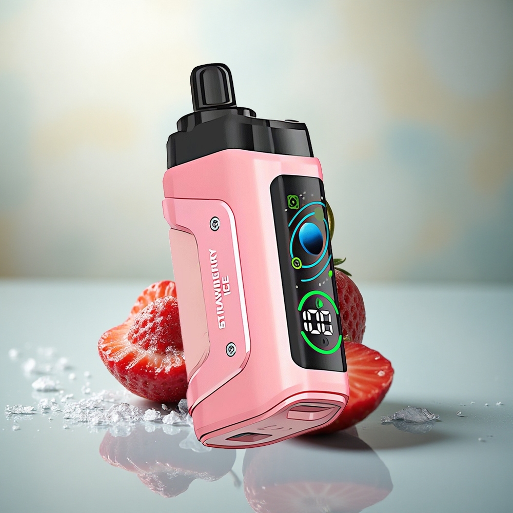 Razz Bar 45000 Puffs Aardbei IJzer met Mesh Coil en Type-C Opladen