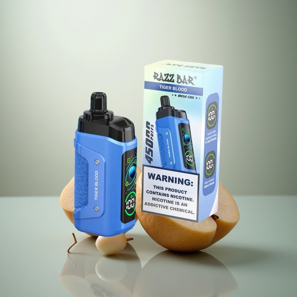 Razz Bar 45000 Puffs Tijgerbloed Mesh Coil Type-C Oplaadbare Wegwerp Vape