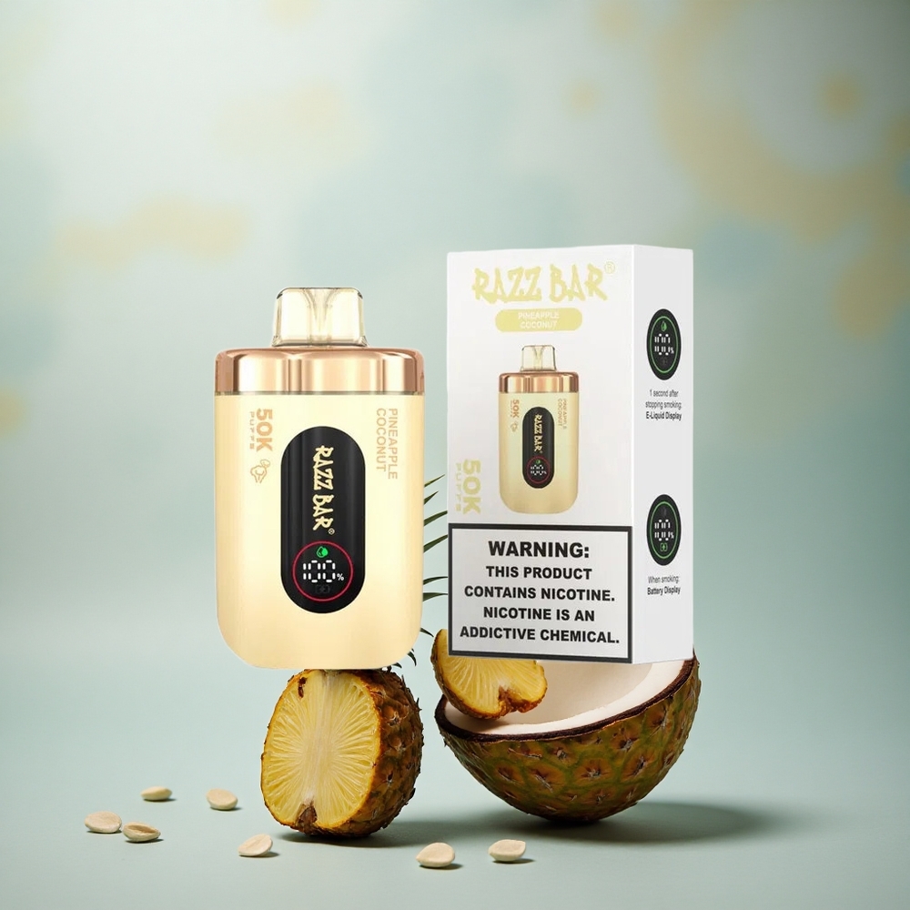 Razz Bar 50K Puffs Ananas Kokos Mesh 2% Type-C