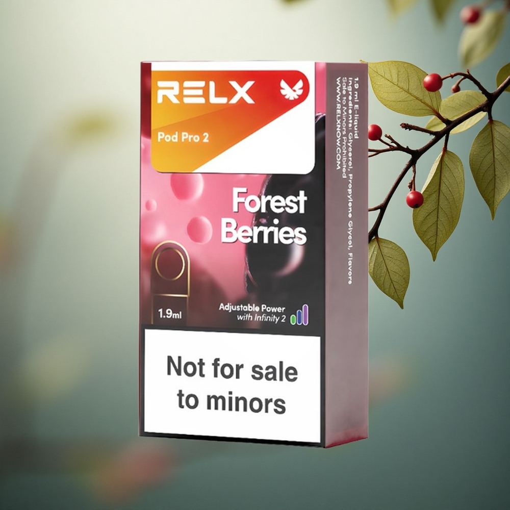 Relx Pod Pro 2 Vape Device Bosbessen 1.9ml Eco-Smooth-Boost 2/3-pack