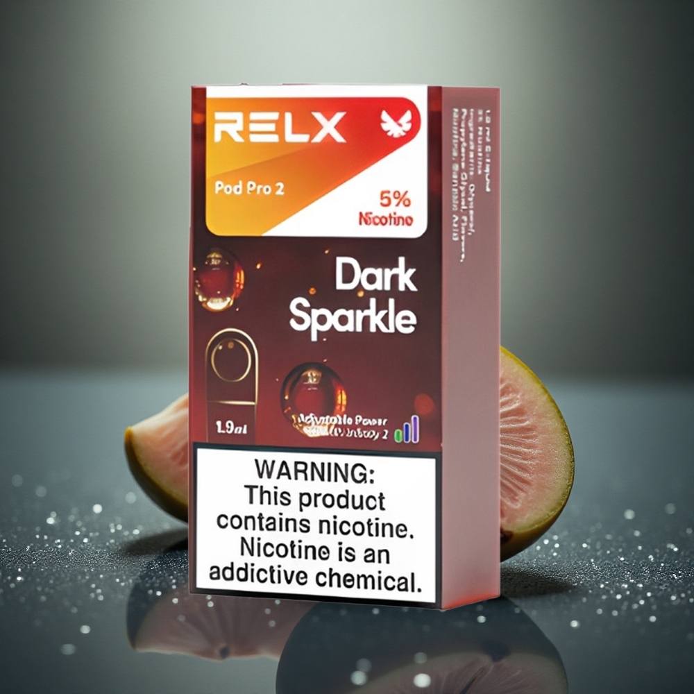Relx Pod Pro 2 Vape Device Donkere Vonk 50mg/ml 1.9ml 3 Standen Eco Smooth Boost 2/3 Verpakking