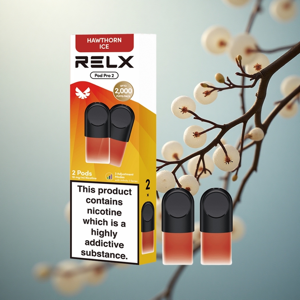 Relx Pod Pro 2 Vape Device Meidoorn IJs 18mg/ml 1.9ml 600 Eco/Smooth/Boost