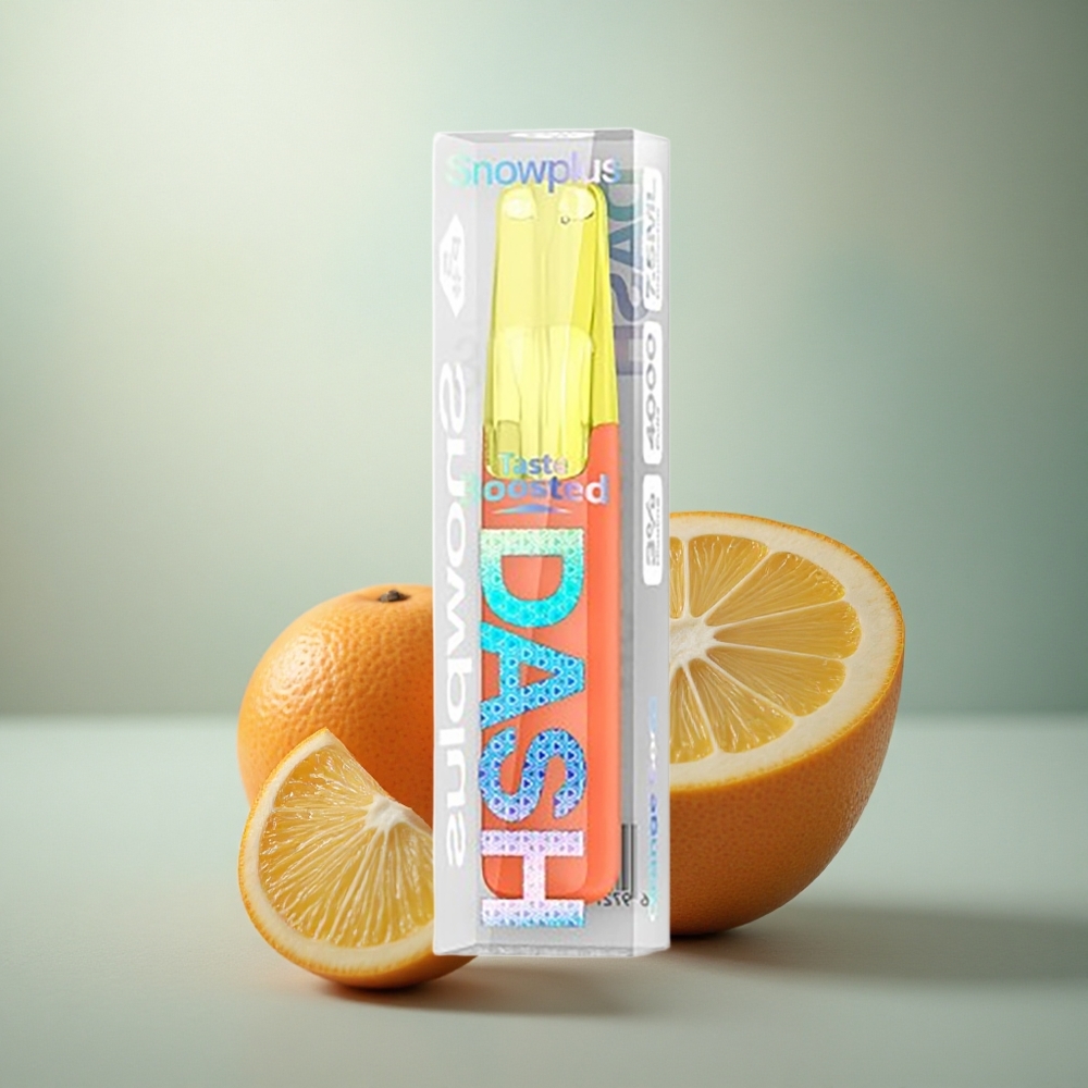 Snowplus Dash 4000 Puffs Oranje Smaak Keramische 7.5ml 530mAh