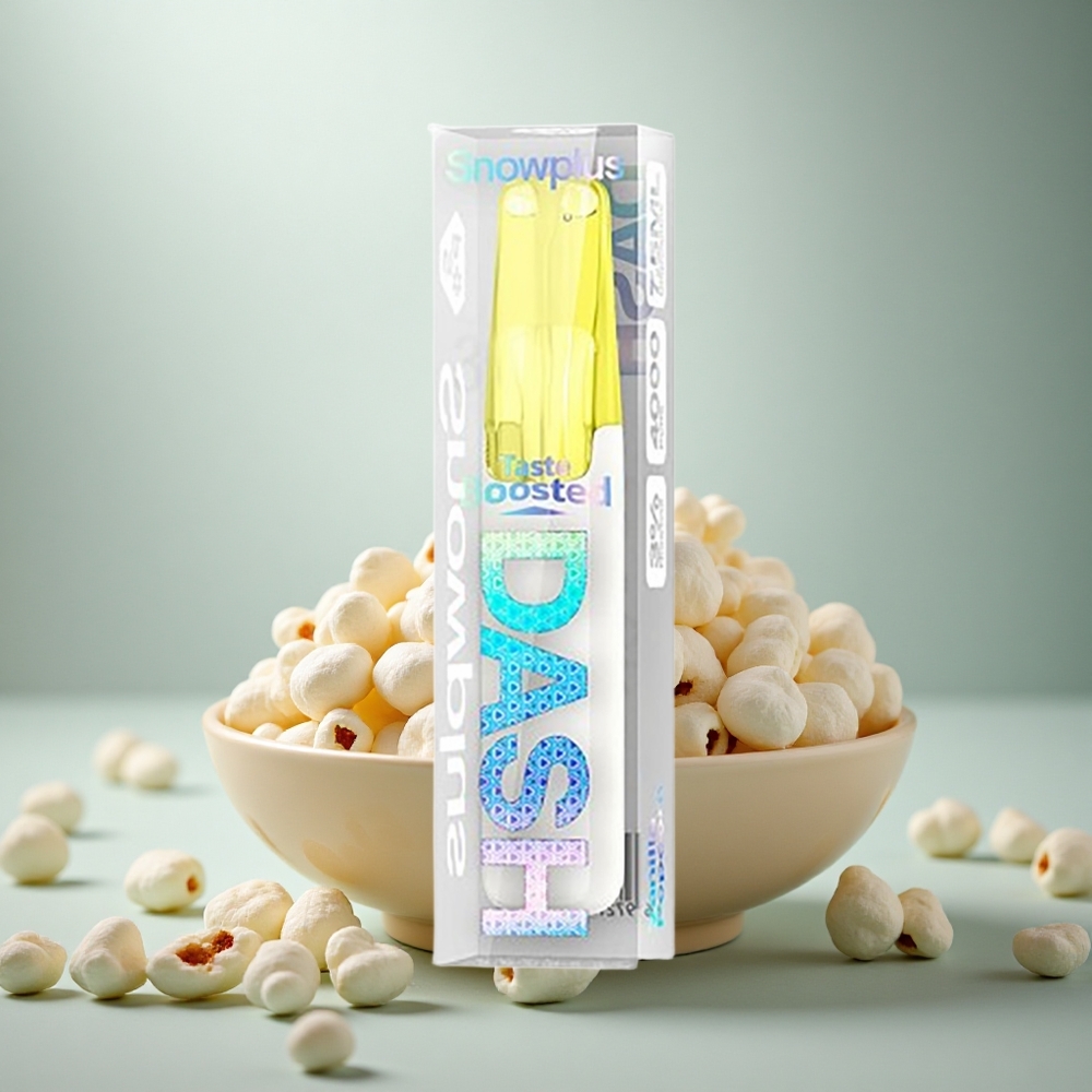 Snowplus Dash 4000 Puffs Vanille Popcorn Keramisch 530mAh