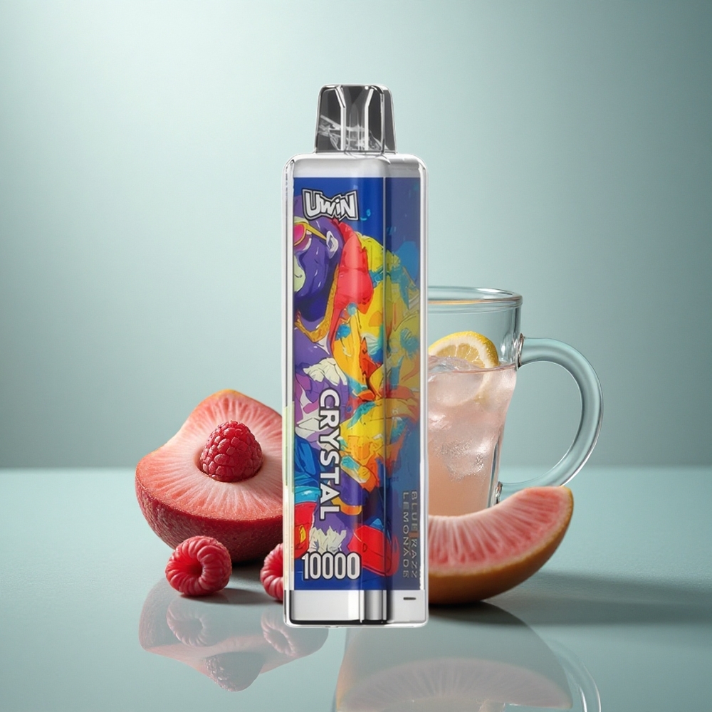 Uwin Crystal 10000 Puffs Blauwe Framboos Limonade RGB 18ml 650mAh