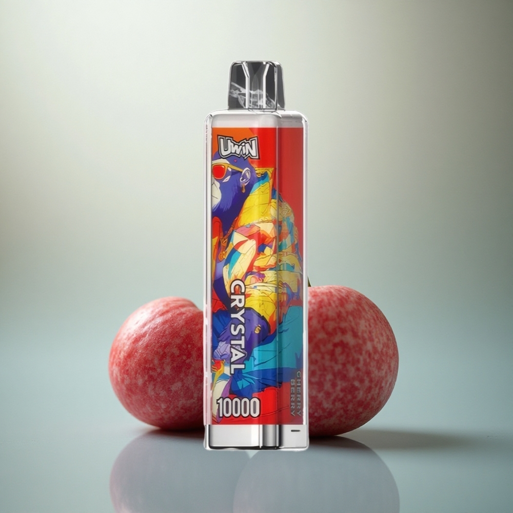 Uwin Crystal 10000 Puffs Kersachtige Bes RGB 18ml 0.8 Ohm