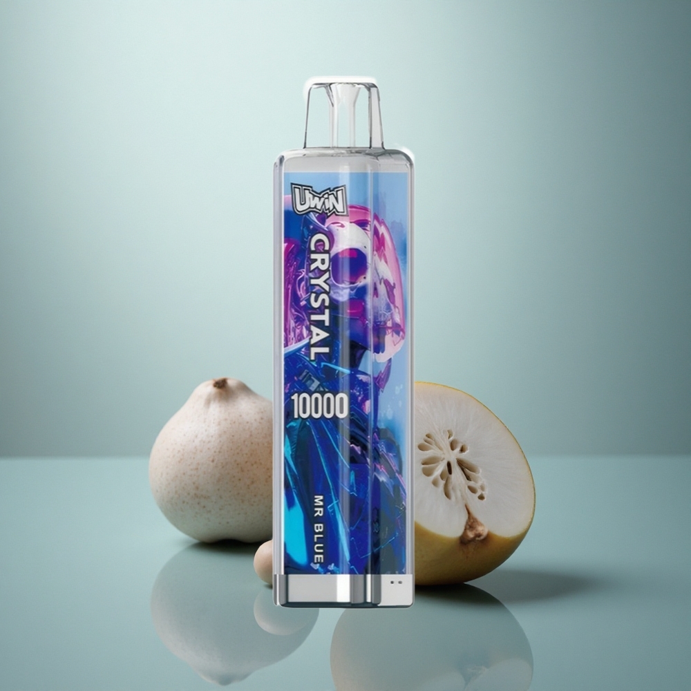 Uwin Crystal 10000 Puffs Mr Blauw RGB Mesh Type-C Oplaadbaar