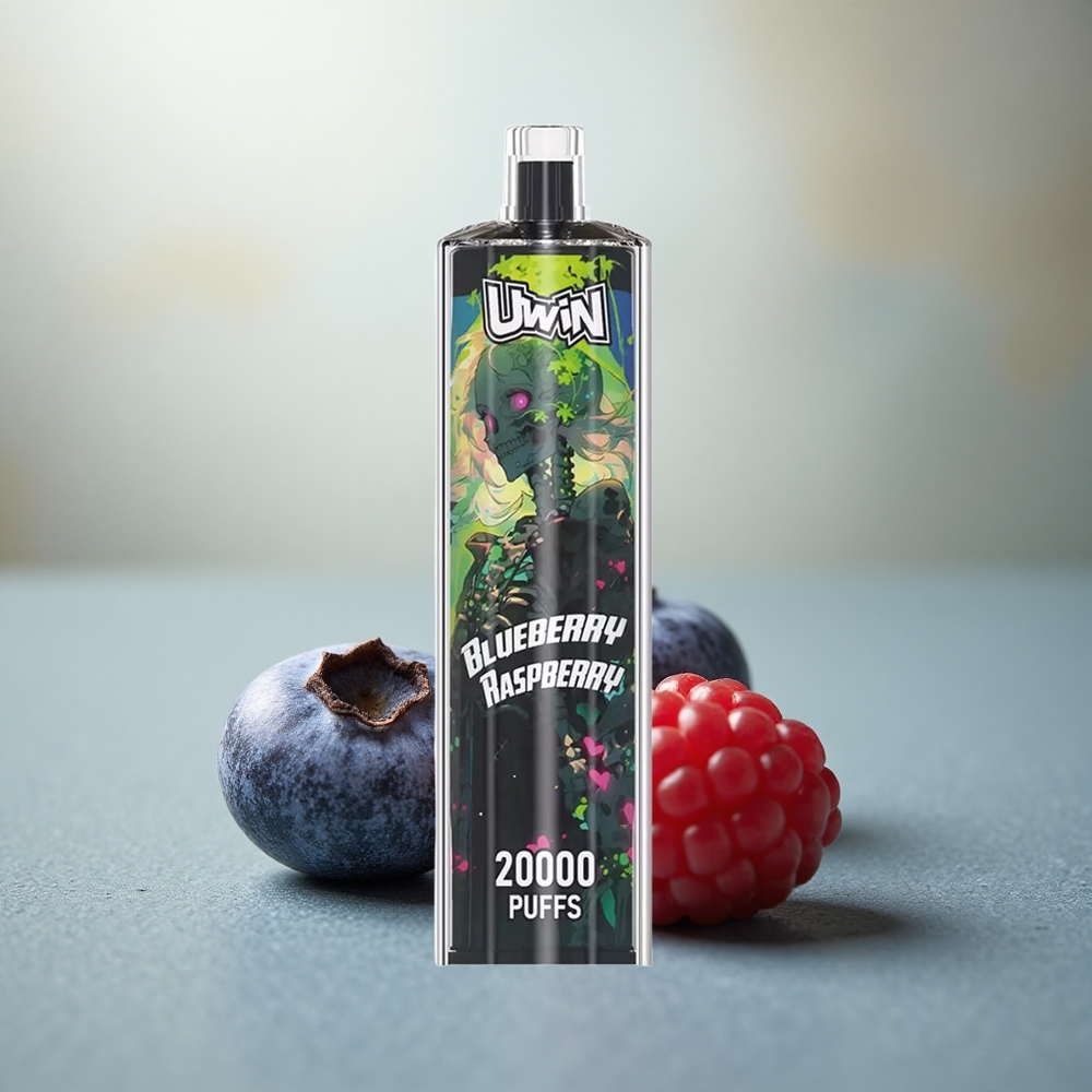 Uwin Shisha Hookah Crystal 20000 Puffs Blauwe Framboos Mesh Type-C 22ml