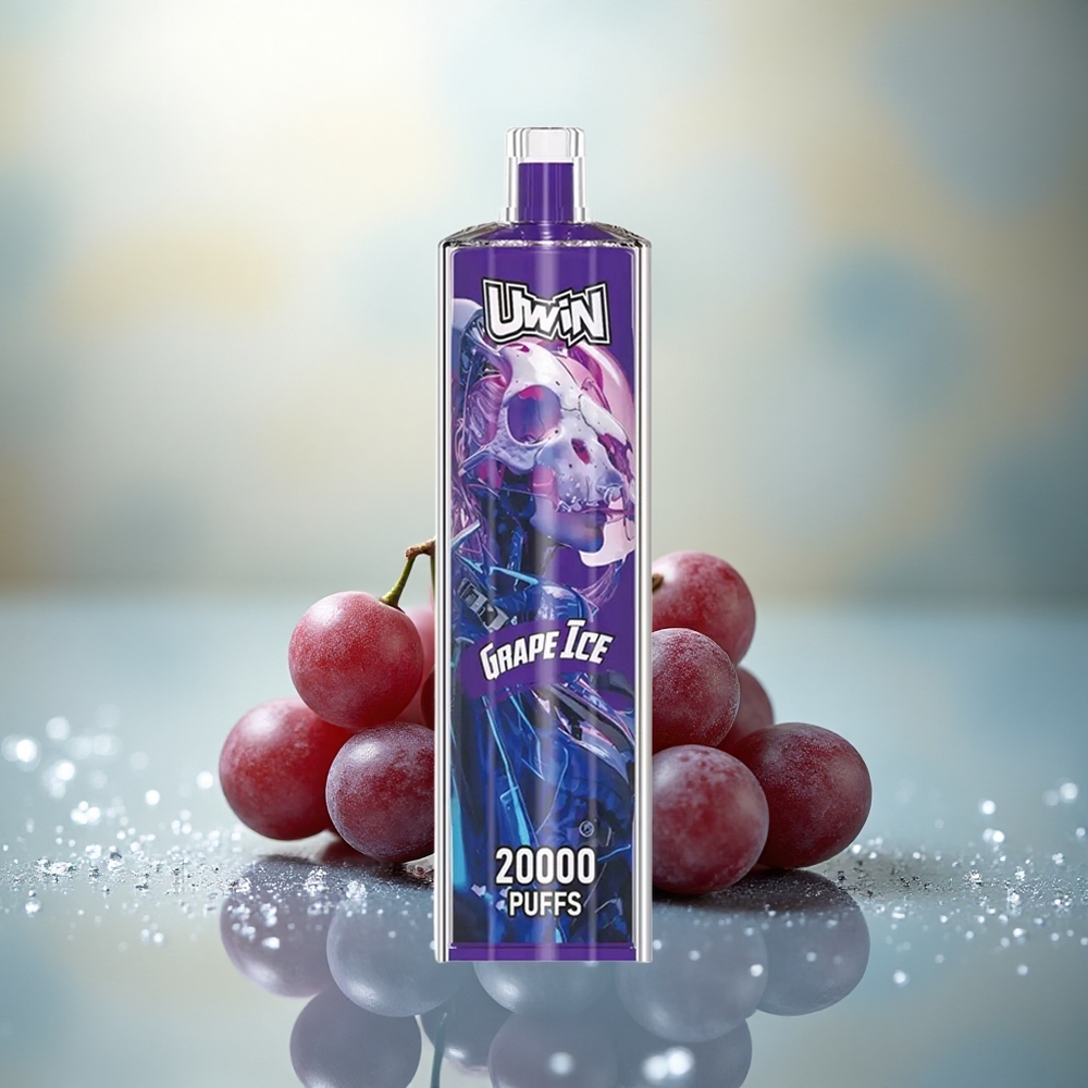 Uwin Shisha Hookah Crystal 20000 Puffs Druif IJs Mesh Type-C