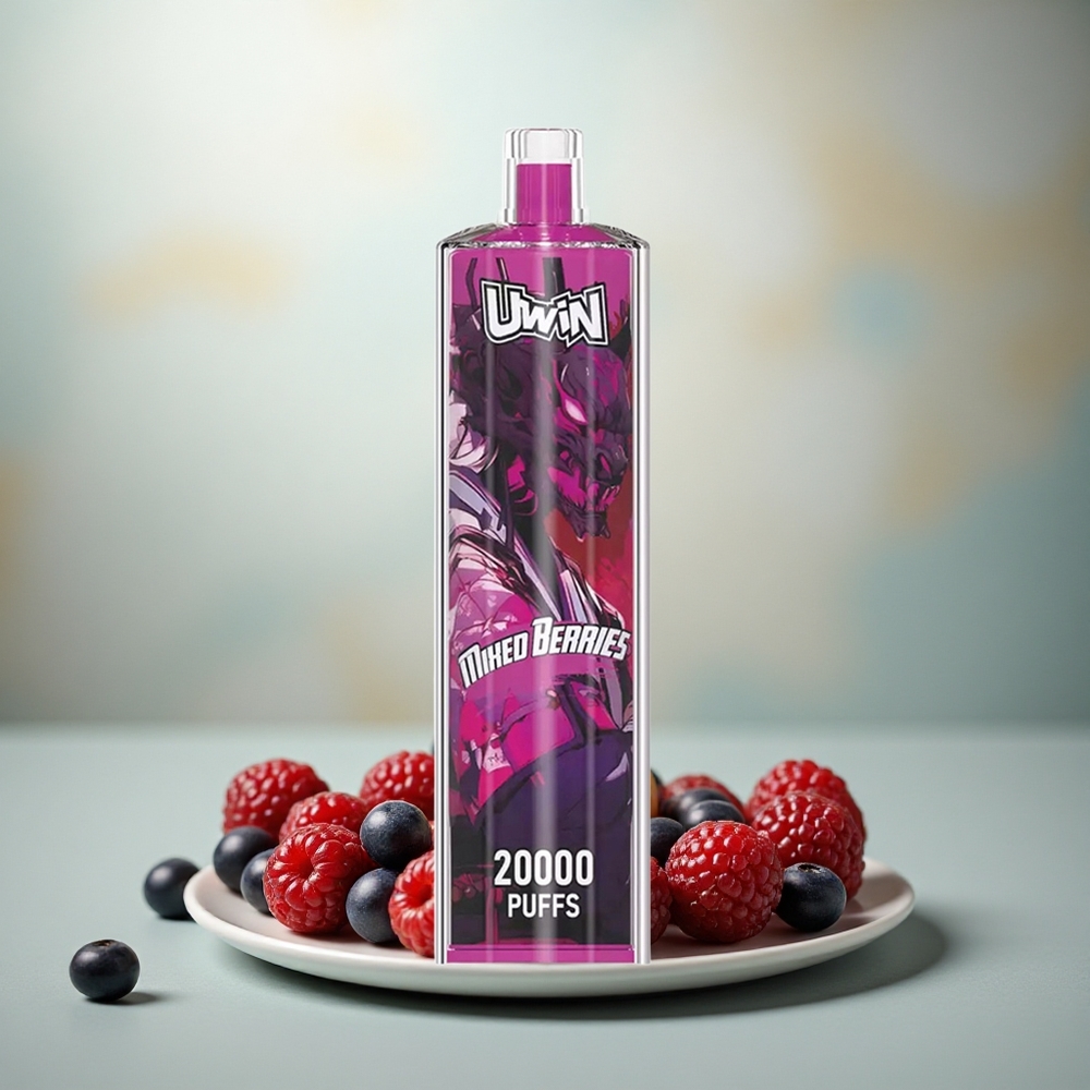 Uwin Shisha Hookah Crystal 20000 Puffs Mixed Bessen Mesh Coil 22ml Type-C