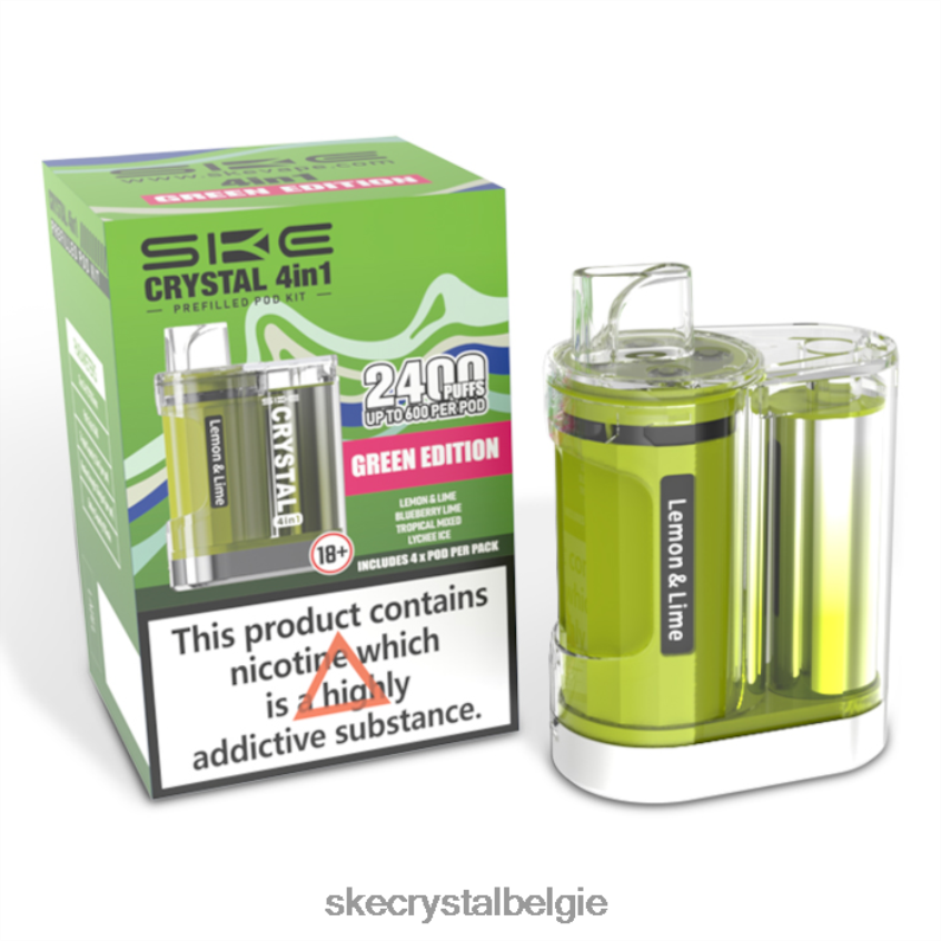 SKE crystal 2400 4 in 1 podkit gemengd groene editie J0XP97 Crystal Winkel Antwerpen