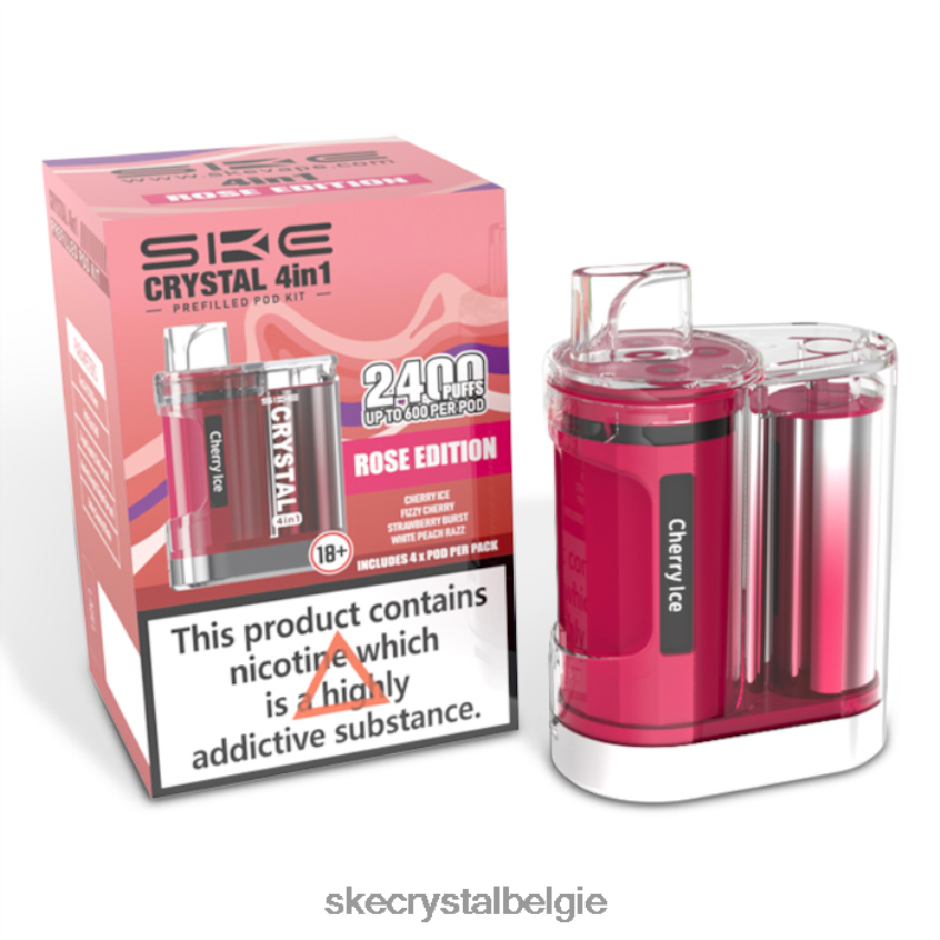 SKE crystal 2400 4 in 1 podkit gemengd rozen editie J0XP98 SKE Crystal Vape Belgie