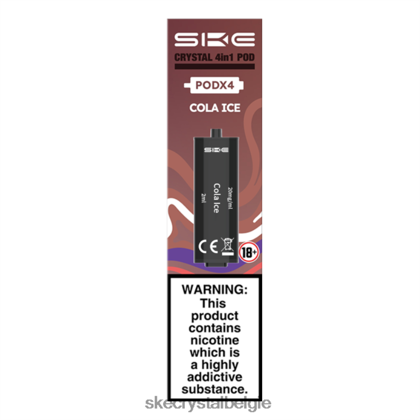 SKE crystal 2400 4 in 1 voorgevulde peulen - 4 st diverse smaken J0XP100 Crystal Bar Vape Antwerpen