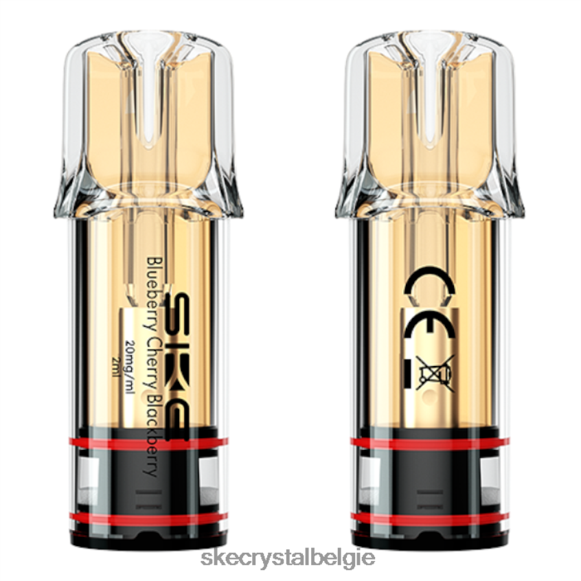 SKE kristallen vapes plus pods bosbes kers braambes J0XP108 SKE Crystal Vape Belgie