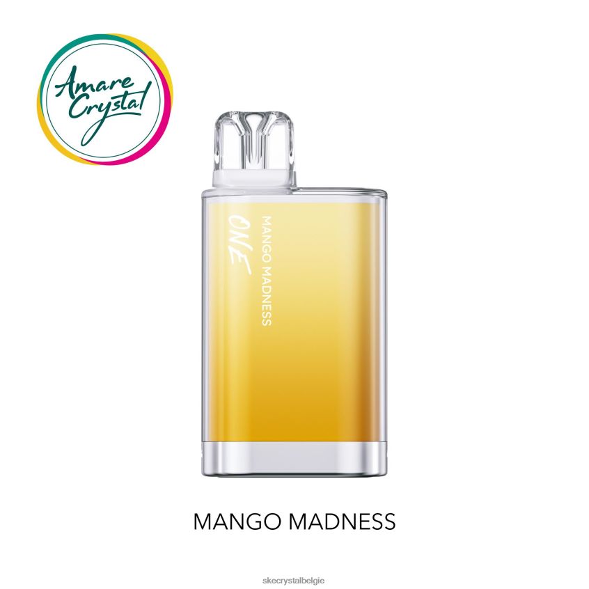 SKE amare crystal één wegwerpvape mango-waanzin J0XP32 SKE Crystal Belgie