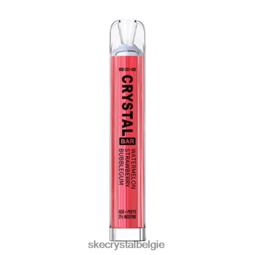 SKE wegwerpvape met kristallen staaf watermeloen aardbei bubblegum J0XP79 SKE Vape Belgie